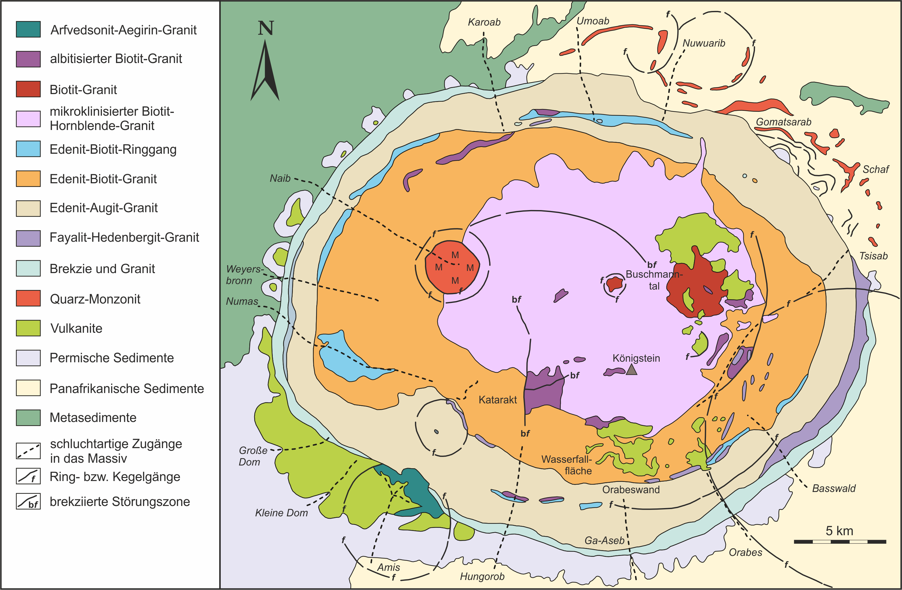 Geological map Brandberg
