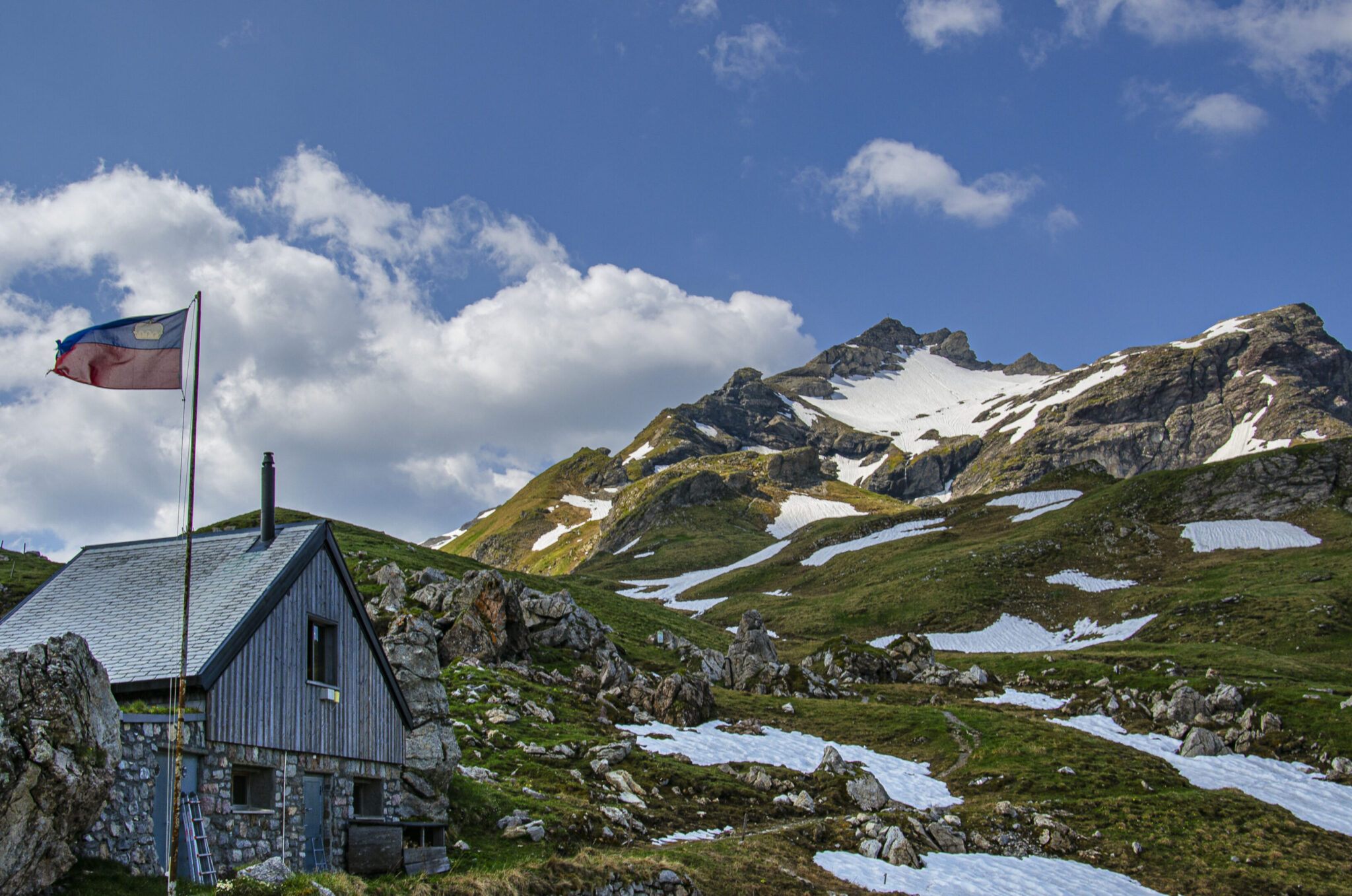 Pfälzerhütte, Naafkopf, Alps, Liechtenstein