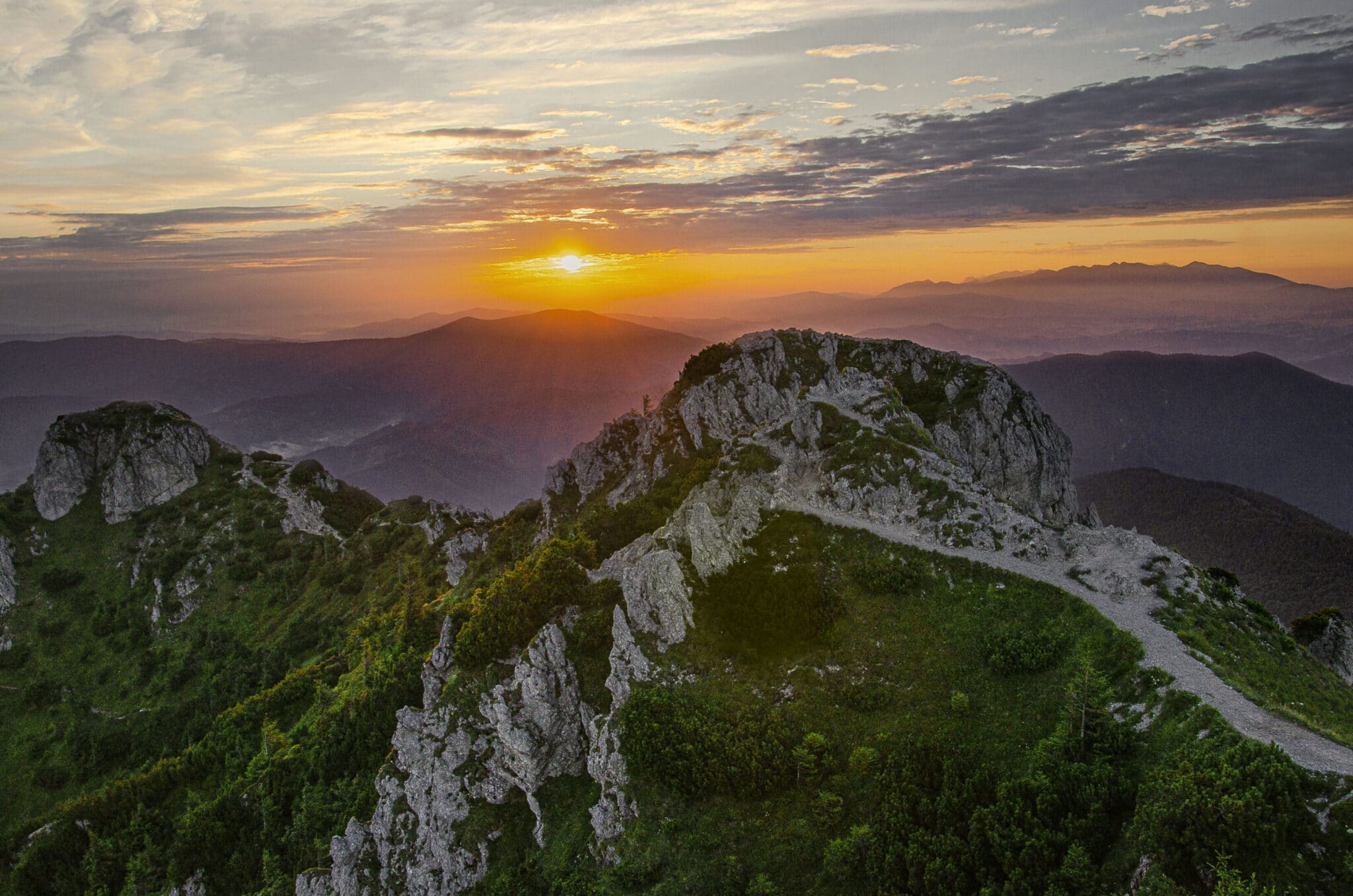 Velky Rozsutec, Slovakia, sunrise