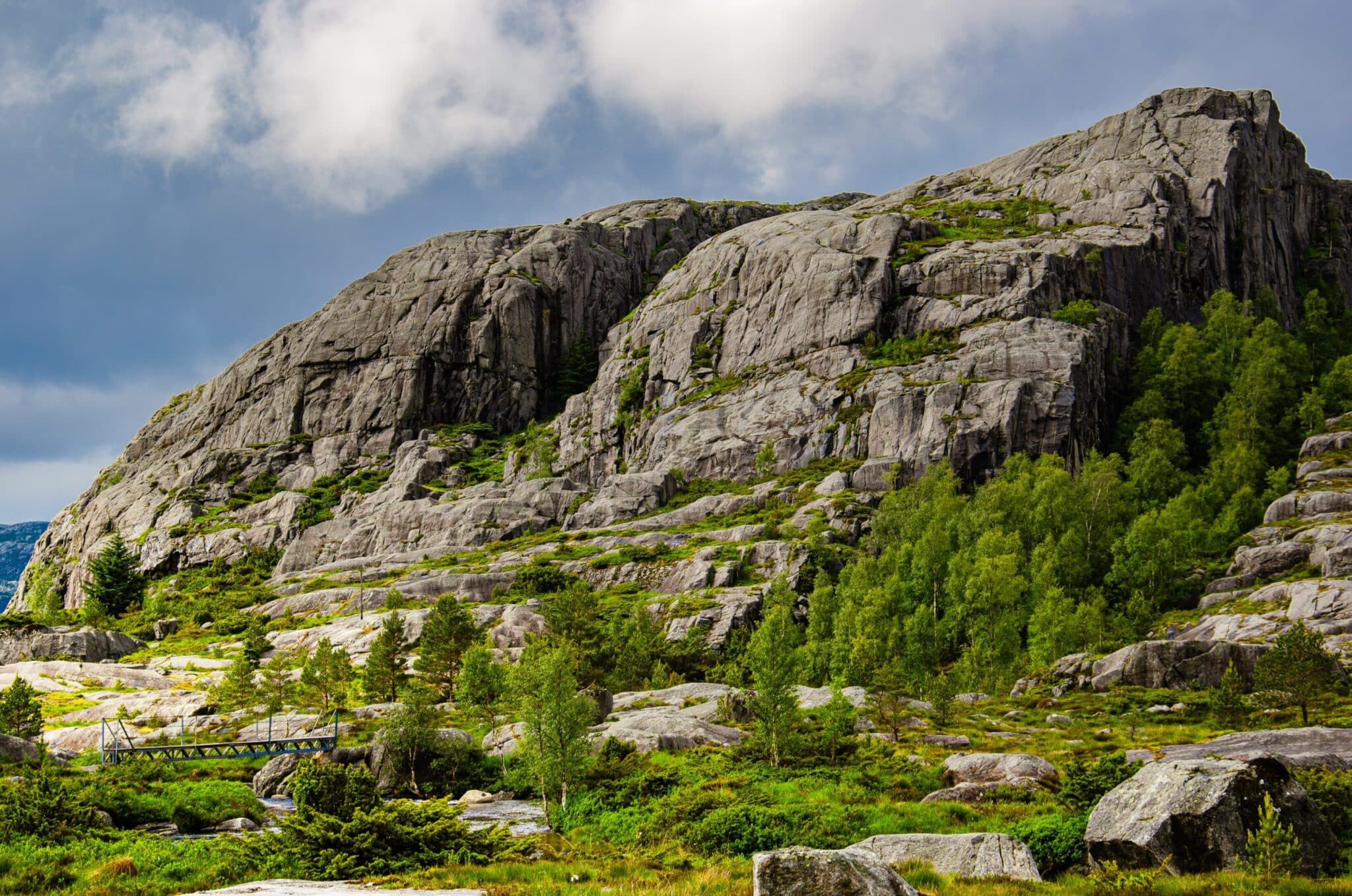Rocks and trees in Norway