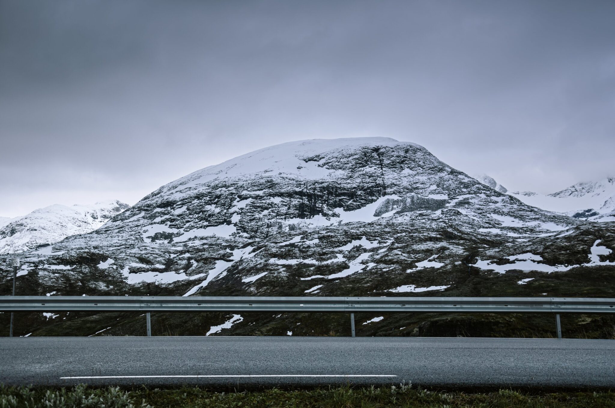 View of the mountain from the Sognefjellet road