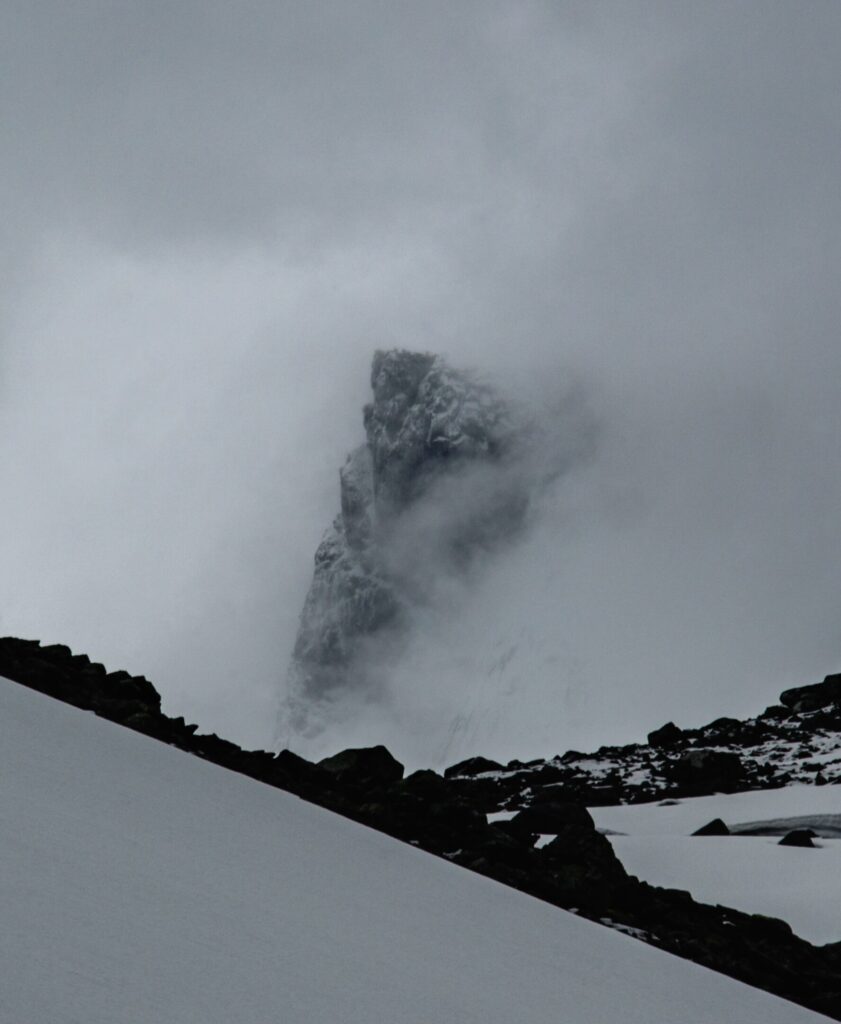A snow-capped mountain near Jotunheimen National Park