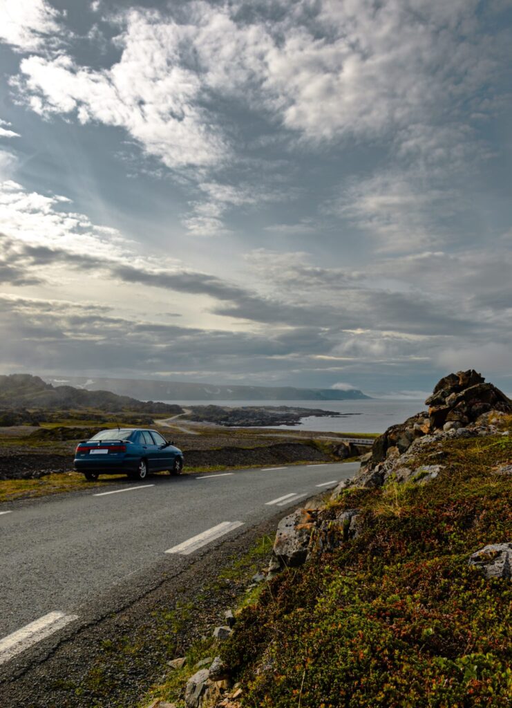 Seat Toledo on the road Varanger