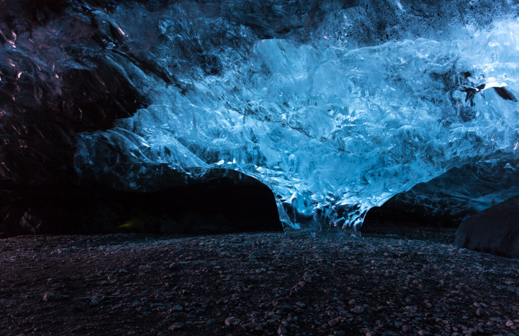 Vatnajökull ice cave on Island
