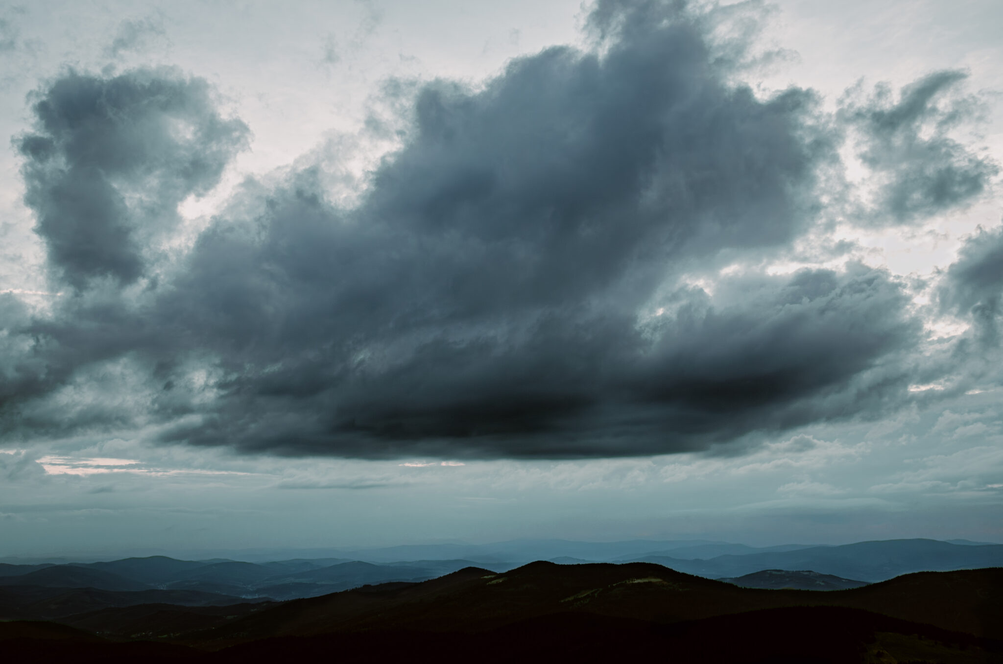 a huge evening cloud